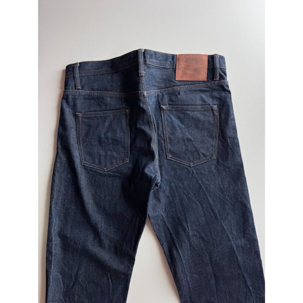 UNBRANDED UB601 Relaxed Tapered Fit 14.5oz Raw Selvedge Denim Jeans, Size 36 - Picture 7 of 15
